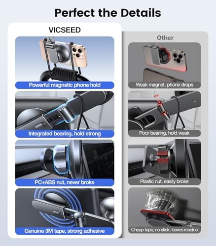 VICSEED Tesla Phone Mount for Model 3/Y,[Strongest Magnet] Car Phone Holder - Image 6