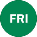 NextDayLabels - 2" Round Green, Self-Adhesive Labels, Day of The Week Color by NextDayLabels