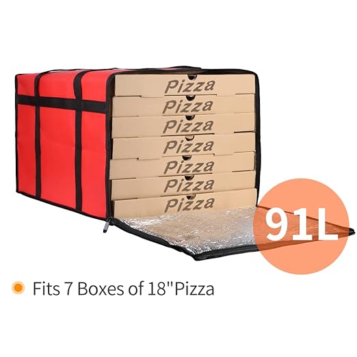 Bodaon Insulated Pizza Delivery Bag, Rideshare Delivery Bag, Food Warmers - Image 4