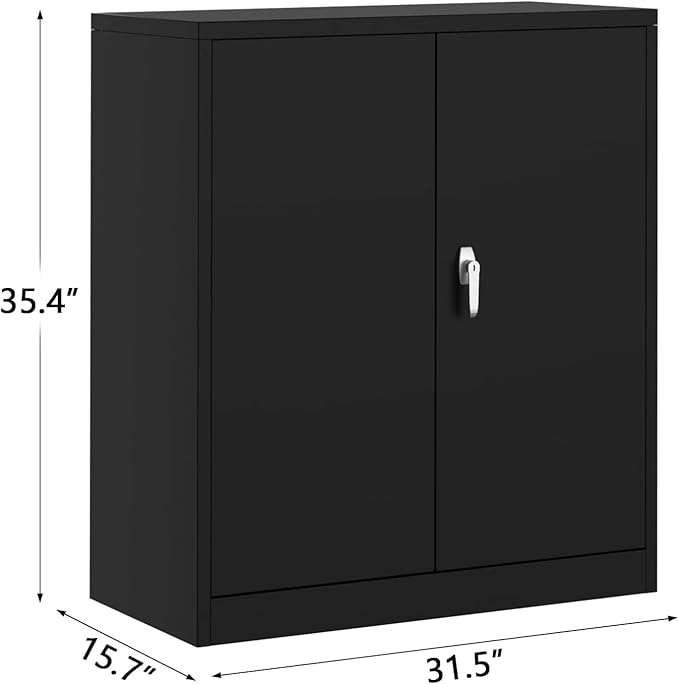 GAOMON Metal Storage Cabinet, Heavy Duty Steel Cabinet - Image 3