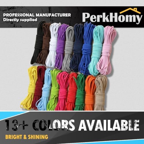 PerkHomy Bungee Shock Cord Rope Marine Grade Heavy Duty Polyester Bungie Elastic Stretch String for Kayak Strap Tarp Tie Down Canopy Boating Camping Tent Crafting Patio （Purple-3/16 x 50'） - Image 3