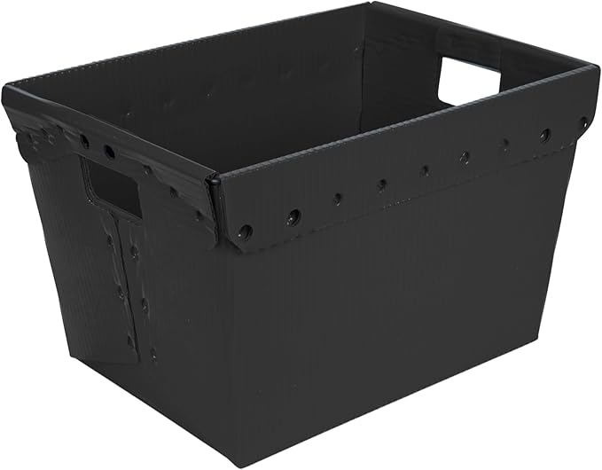 Hudson Exchange 18.25 x 13.25 x 11.75 Corrugated Space Age Handled Storage - Image 3