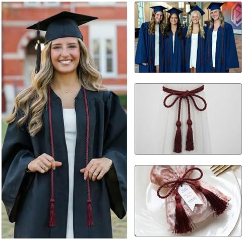 GraduationMall Graduation Honor Cord 68" Maroon - Image 4