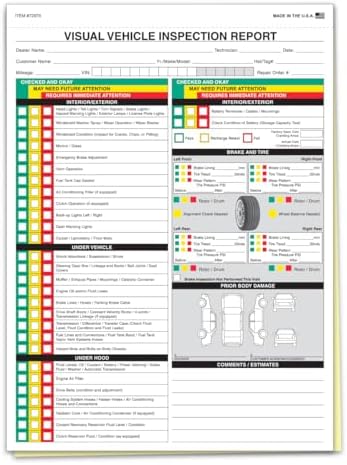 Vehicle Inspection Report Forms 2-Part Carbonless 8.5" x 11" - Pack of 500 - Image 3
