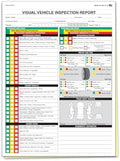 Vehicle Inspection Report Forms 2-Part Carbonless 8.5" x 11" - Pack of 250 by Unknown