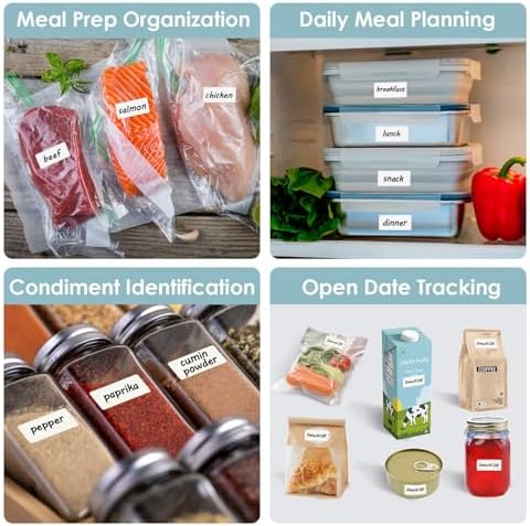 MaxGear 1000 Removable Freezer Labels 1x2 Inch - Image 6