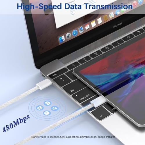 10FT Fast iPad Charger,iPad Charger Fast Charging 2Pack Wall Chargers Plug Adapter Woven Type C USB C to C Cable Cord for iPad Pro 13/12.9/11/,iPad Air 6/5th,i-Pad mini 6/A17 Pro,i-Pad 10/11th(A16) - Image 7