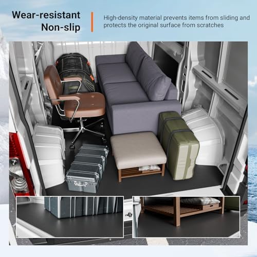 powoq Cargo Mat Compatible with 2014-2025 Dodge Ram ProMaster 136''WB - Image 4