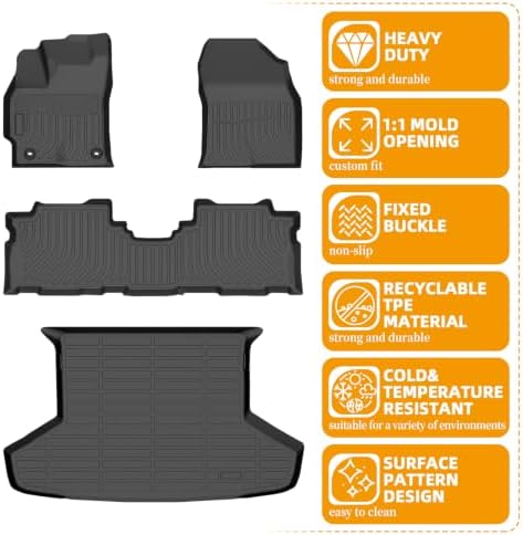 Floor Mats for Toyota Prius V 2012-2018, TPE All Weather Prius V Floor Mats - Image 6