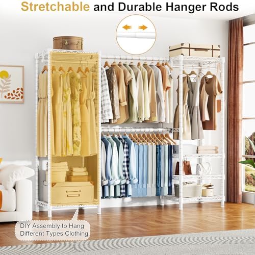 Ulif E7 Heavy Duty Garment Rack, Metal Clothing Racks for Hanging Clothes - Image 3