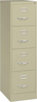 Commercial 4 Drawer Letter Width Vertical File Cabinet by Office+Dimensions