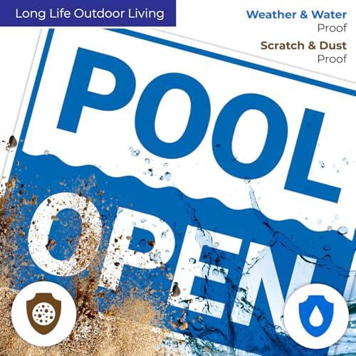 Pool Open Sign, - Image 3