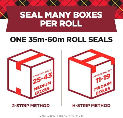 Scotch Secure Seal Packaging Tape, 6-Count, 1.88 in x 54.6 yd (Pack of 6) - Image 3