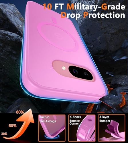 FNTCASE for Google Pixel 9a Case, Fit for Magsafe, Translucent Matte Back - Image 5