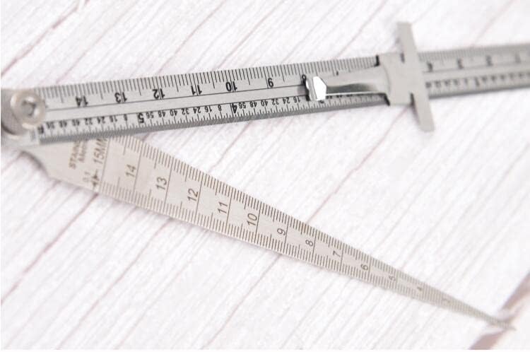 Taper Composition Gauge 1-6 Inch 1-15 Gap Diameter Depth Measuring Stainless Steel Imperial Metric Measurement Welding Gauge - Image 4