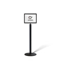 Floor Standing Sign Frame with Steel Low Profile Base, 11 inches by 14 inches by Trafford+Industrial