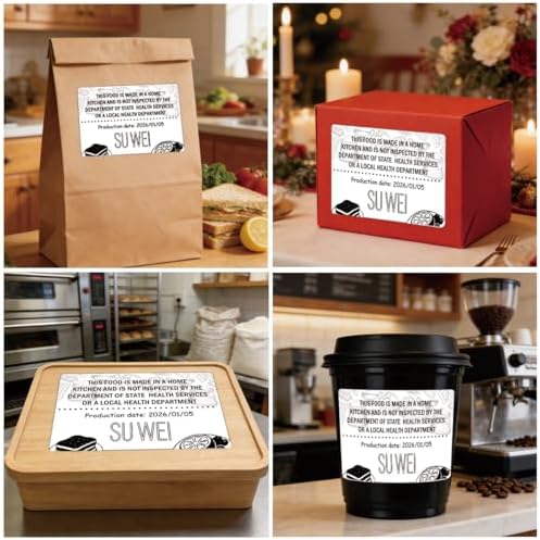 2 x 3 Inch Cottage Food Law Thermal Sticker Labels 500 Pcs Food Labels - Image 6