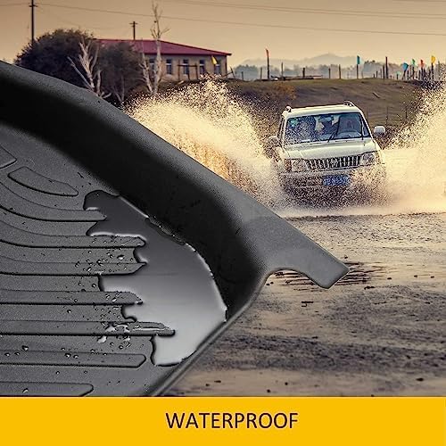 All Weather Floor Mats Custom for Chevrolet Bolt EV 2017-2024 Protection TPE Rubber Waterproof Non-Slip Durable Floor Liners Fits Front& 2nd Row Chevy Bolt EV Full Set Black Accessories - Image 7