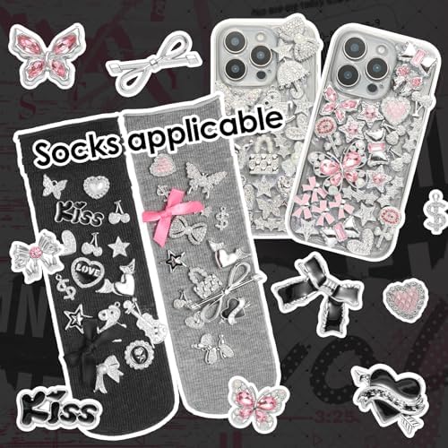 EIiovcnya 100 Pcs Big Junk Case Charms Kit for Phone Cases & Socks & Shoes - Image 2