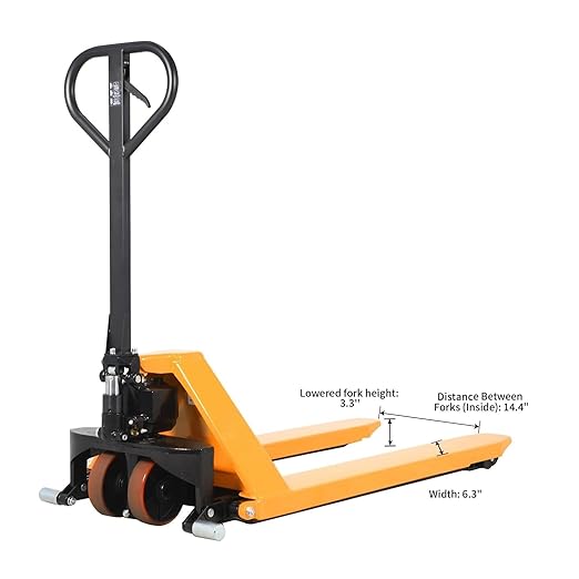 APOLLOLIFT Manual Pallet Jack, Scissor Pallet Trucks, Pallet Lift 2200lbs - Image 3