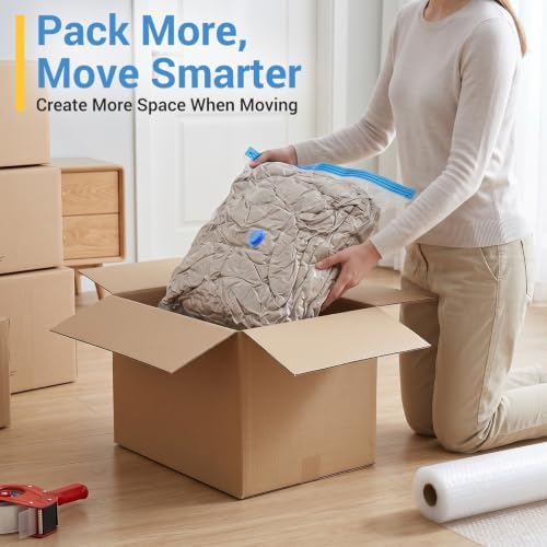 Fygrip 80% Space Saver Vacuum Storage Bags with Hand Pump, 10 Jumbo - Image 6