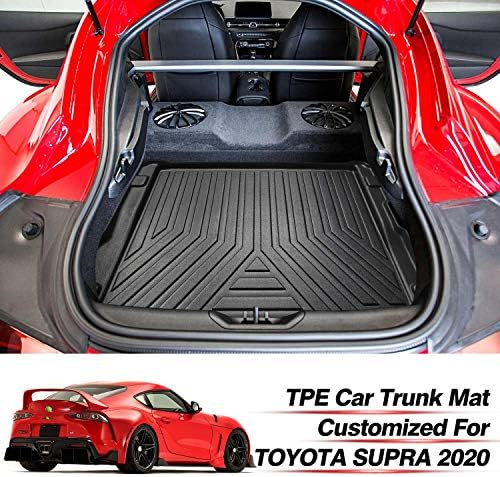 KUST Custom Fit Trunk Mat for 2020-2025 2026 Toyota GR Supra Accessories Cargo Liner All Weather Trunk Floor Mat Black TPE - Image 2