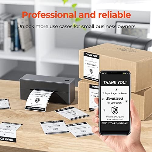 MUNBYN 4x6 Inch Thermal Labels, 1000 Labels/2 Stacks(500 Pcs per Stack) (Pack of 2) - Image 2