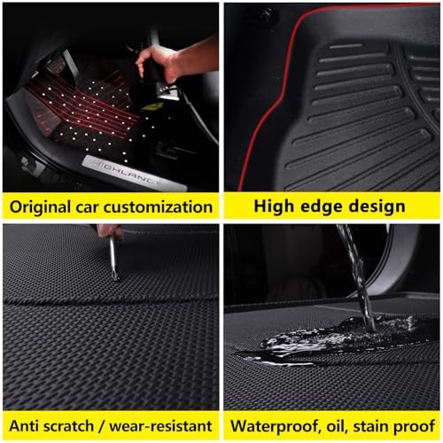 Floor Liners for Mazda CX50 2023 2024 2025 2026 (Non Hybrid) & Cargo Liners & Backrest Mat,TPE All Weather Protection Car Floor Mats with Trunk Mat Covering The Backrest for CX-50 - Image 5