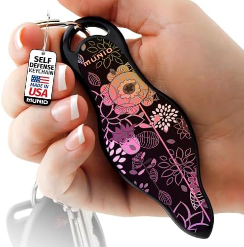 MUNIO Self Defense Keychain – Lightweight, Stylish & Portable Safety Tool for Women & Men – Non-Lethal Kubotan, Easy to Use by MUNIO