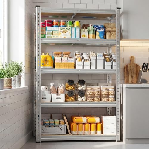 REIBII Storage Shelves,5-Tier Adjustable Waterproof Storage Rack for Pantry - Image 2