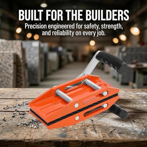 2 Pack Granite Carrying Clamps (660 lbs Capacity) – Heavy Duty Slab Lifter for Stone, Quartz, Marble & Glass, Non-Slip Rubber Grip, Ergonomic Handles with 2 Pairs Protective Gloves - Image 6