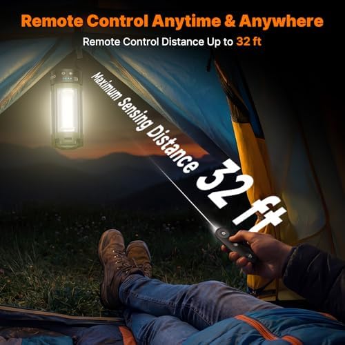 OGERY Camping Lights with Stand & Remote, 10000mAh Rechargeable Work Light - Image 4