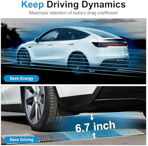 Weize Floor Mats for Tesla Model Y Juniper 2025-2026 All Weather 9Pcs Cargo Liners & 4Pcs Mud Flaps No-Drill Splash Guards Interior Accessories(Not for Standard) - Image 4
