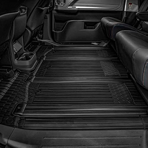 3W 2nd & 3rd Row Floor Mats for Toyota Sienna 2021-2026, TPE All Weather - Image 4