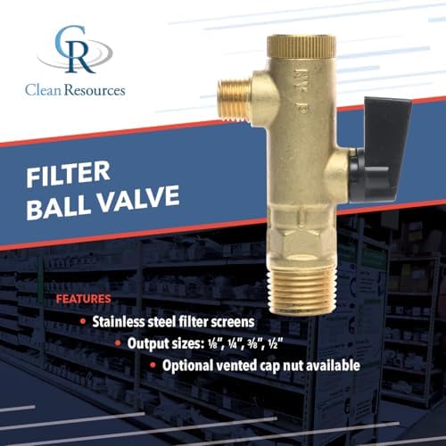Brass Filter Ball Valve 740-30-140 – 1/2" NPT In / 1/4" NPT Out, 725 PSI, Strainer & Isolation Valve – Extended Downstream Protection - Image 3