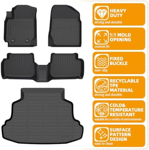 Floor Mats for Toyota Corolla 2003 2004 2005 2006-2008, Floor & Cargo Mats - Image 6