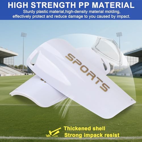 Kids Soccer Shin Guards 2 Pairs Slip-in Youth Shin Pads for Boys Girls, Lightweight PP+EVA Soccer Protective Gear Fits with Shin Guard Sleeves(not Included), Toddler to Teen Sizes Multiple Colors - Image 3