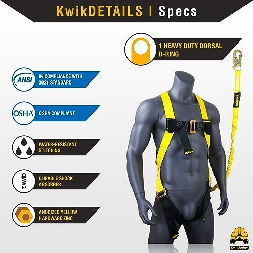 KwikSafety SCORPION Safety Harness ANSI OSHA Fall Protection Gear - Image 4