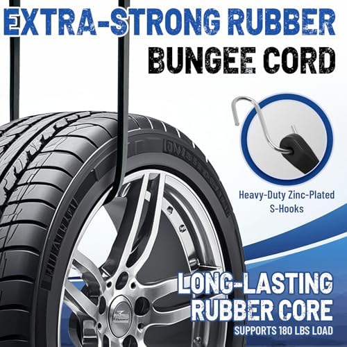 Bungee Cords with Hooks, 10 Pack, 10", 15", 21", 31", EPDM Rubber - Image 5