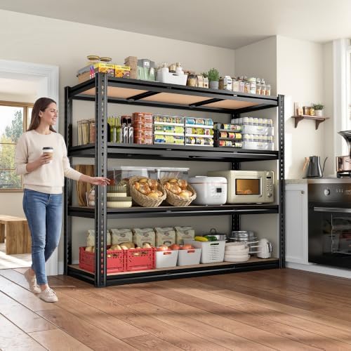 ROOMFAVE 48" W Garage Shelving 2300LBS, 4-Tier Storage Shelves - Image 6