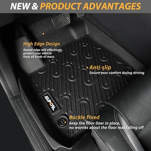 AIPOIL®TPE Floor Mats Set for 2024‑2026 Mazda CX‑90 / CX‑90 PHEV 7‑Seater - Image 3