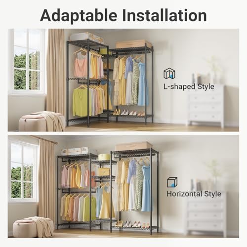 VIPEK Classic V6 Wire Garment Rack, Dynamic Closet System Adjustable - Image 2