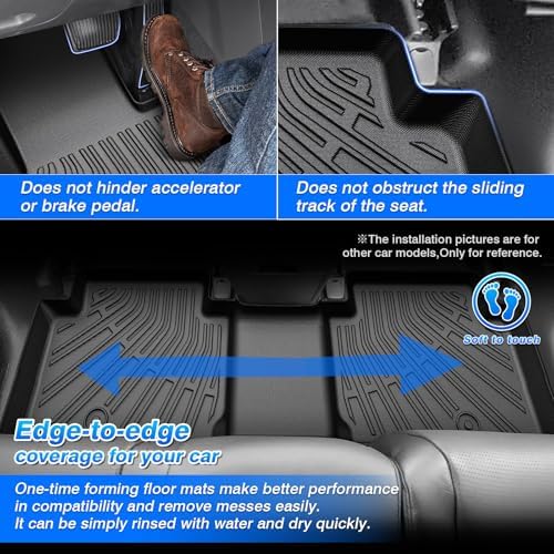 Cartist Floor Mats for Toyota Prius 2010-2015, All Weather Floor Liners for Prius Accessories, Heavy Duty TPE Car Mats, Car Accessories - Image 4