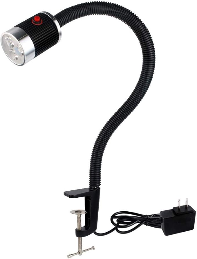Gooseneck LED Light, Clamp Gooseneck Light 900 Lumen 120 Volt Fixed by XinYiQimachinelightilluminateallthedarkness