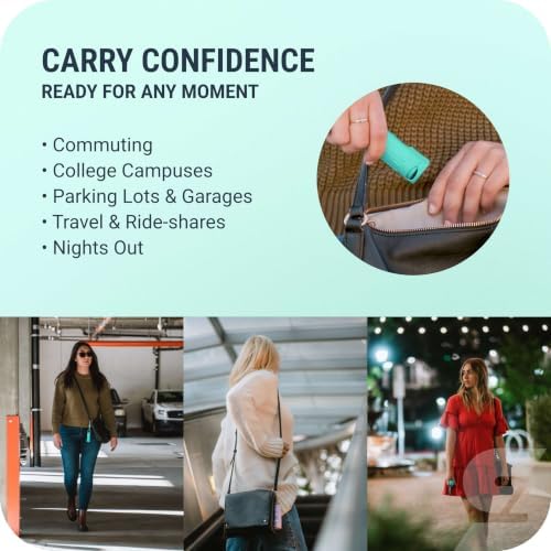 SABRE Pepper Spray with Fast Flip-Top Safety & Snap‑Clip Keychain for Self Defense - Maximum Police Strength OC with UV Marking Dye, 10‑Sec. Spray, 14-ft Range, Finger Grip, Made in USA, 0.54 fl oz - Image 4