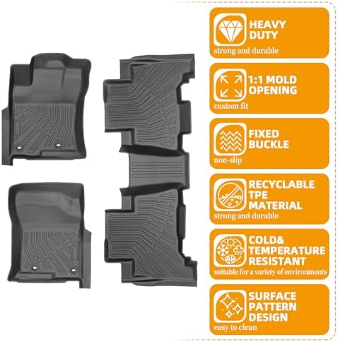 Floor Mats for Toyota 4Runner SR5 | Limited 2010 2011 2012(ONLY 5 Seats) - Image 6