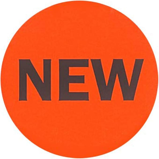 NextDayLabels - Neon Red Color, Round Labels/Great to use by NextDayLabels