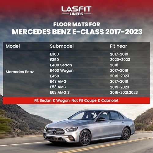 LASFIT Floor Mats for Mercedes Benz E Class 2017-2023 (Fit Sedan & Wagon) - Image 2