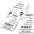 METRONIC Shipping Labels 4x6 500 PCS Fanfold Direct Thermal Labels by METRONIC