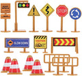 iplusmile Kids Traffic Signs Playset: 30pcs Street Traffic Cone Barricade Signs Crosswalk Signal Educational Mini Toys for Boys Girls, Ages 3+ by iplusmile